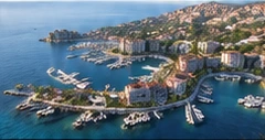 Illustrative integrated waterfront destination and marina